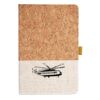 Cork And Heathered Fabric Hardcover Journal 5.5" X 8.25" Thumbnail