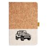 Cork And Heathered Fabric Hardcover Journal 5.5" X 8.25" Thumbnail
