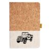 Cork And Heathered Fabric Hardcover Journal 5.5" X 8.25" Thumbnail