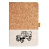 Cork And Heathered Fabric Hardcover Journal 5.5" X 8.25" Thumbnail