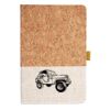 Cork And Heathered Fabric Hardcover Journal 5.5" X 8.25" Thumbnail