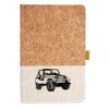Cork And Heathered Fabric Hardcover Journal 5.5" X 8.25" Thumbnail