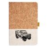 Cork And Heathered Fabric Hardcover Journal 5.5" X 8.25" Thumbnail