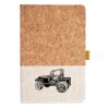 Cork And Heathered Fabric Hardcover Journal 5.5" X 8.25" Thumbnail