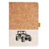 Cork And Heathered Fabric Hardcover Journal 5.5" X 8.25" Thumbnail