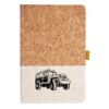 Cork And Heathered Fabric Hardcover Journal 5.5" X 8.25" Thumbnail