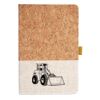 Cork And Heathered Fabric Hardcover Journal 5.5" X 8.25" Thumbnail