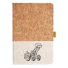 Cork And Heathered Fabric Hardcover Journal 5.5" X 8.25" Thumbnail