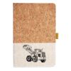 Cork And Heathered Fabric Hardcover Journal 5.5" X 8.25" Thumbnail
