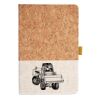 Cork And Heathered Fabric Hardcover Journal 5.5" X 8.25" Thumbnail