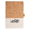 Cork And Heathered Fabric Hardcover Journal 5.5" X 8.25" Thumbnail