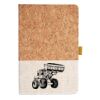 Cork And Heathered Fabric Hardcover Journal 5.5" X 8.25" Thumbnail