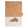 Cork And Heathered Fabric Hardcover Journal 5.5" X 8.25" Thumbnail