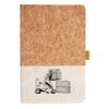 Cork And Heathered Fabric Hardcover Journal 5.5" X 8.25" Thumbnail