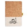 Cork And Heathered Fabric Hardcover Journal 5.5" X 8.25" Thumbnail