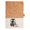Cork And Heathered Fabric Hardcover Journal 5.5" X 8.25" Thumbnail