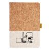 Cork And Heathered Fabric Hardcover Journal 5.5" X 8.25" Thumbnail