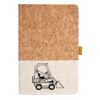 Cork And Heathered Fabric Hardcover Journal 5.5" X 8.25" Thumbnail