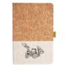 Cork And Heathered Fabric Hardcover Journal 5.5" X 8.25" Thumbnail