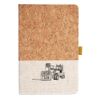 Cork And Heathered Fabric Hardcover Journal 5.5" X 8.25" Thumbnail