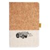 Cork And Heathered Fabric Hardcover Journal 5.5" X 8.25" Thumbnail