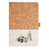 Cork And Heathered Fabric Hardcover Journal 5.5" X 8.25" Thumbnail