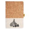 Cork And Heathered Fabric Hardcover Journal 5.5" X 8.25" Thumbnail