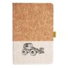 Cork And Heathered Fabric Hardcover Journal 5.5" X 8.25" Thumbnail