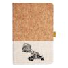 Cork And Heathered Fabric Hardcover Journal 5.5" X 8.25" Thumbnail