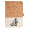 Cork And Heathered Fabric Hardcover Journal 5.5" X 8.25" Thumbnail