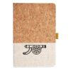 Cork And Heathered Fabric Hardcover Journal 5.5" X 8.25" Thumbnail