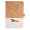 Cork And Heathered Fabric Hardcover Journal 5.5" X 8.25" Thumbnail