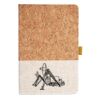 Cork And Heathered Fabric Hardcover Journal 5.5" X 8.25" Thumbnail