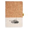 Cork And Heathered Fabric Hardcover Journal 5.5" X 8.25" Thumbnail