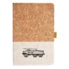 Cork And Heathered Fabric Hardcover Journal 5.5" X 8.25" Thumbnail