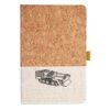 Cork And Heathered Fabric Hardcover Journal 5.5" X 8.25" Thumbnail