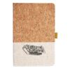 Cork And Heathered Fabric Hardcover Journal 5.5" X 8.25" Thumbnail