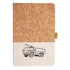 Cork And Heathered Fabric Hardcover Journal 5.5" X 8.25" Thumbnail