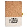Cork And Heathered Fabric Hardcover Journal 5.5" X 8.25" Thumbnail