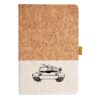Cork And Heathered Fabric Hardcover Journal 5.5" X 8.25" Thumbnail