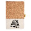 Cork And Heathered Fabric Hardcover Journal 5.5" X 8.25" Thumbnail