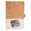 Cork And Heathered Fabric Hardcover Journal 5.5" X 8.25" Thumbnail