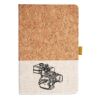 Cork And Heathered Fabric Hardcover Journal 5.5" X 8.25" Thumbnail