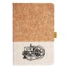 Cork And Heathered Fabric Hardcover Journal 5.5" X 8.25" Thumbnail