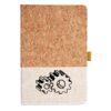 Cork And Heathered Fabric Hardcover Journal 5.5" X 8.25" Thumbnail
