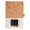 Cork And Heathered Fabric Hardcover Journal 5.5" X 8.25" Thumbnail