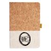 Cork And Heathered Fabric Hardcover Journal 5.5" X 8.25" Thumbnail