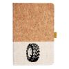 Cork And Heathered Fabric Hardcover Journal 5.5" X 8.25" Thumbnail