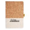 Cork And Heathered Fabric Hardcover Journal 5.5" X 8.25" Thumbnail