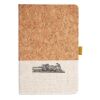 Cork And Heathered Fabric Hardcover Journal 5.5" X 8.25" Thumbnail